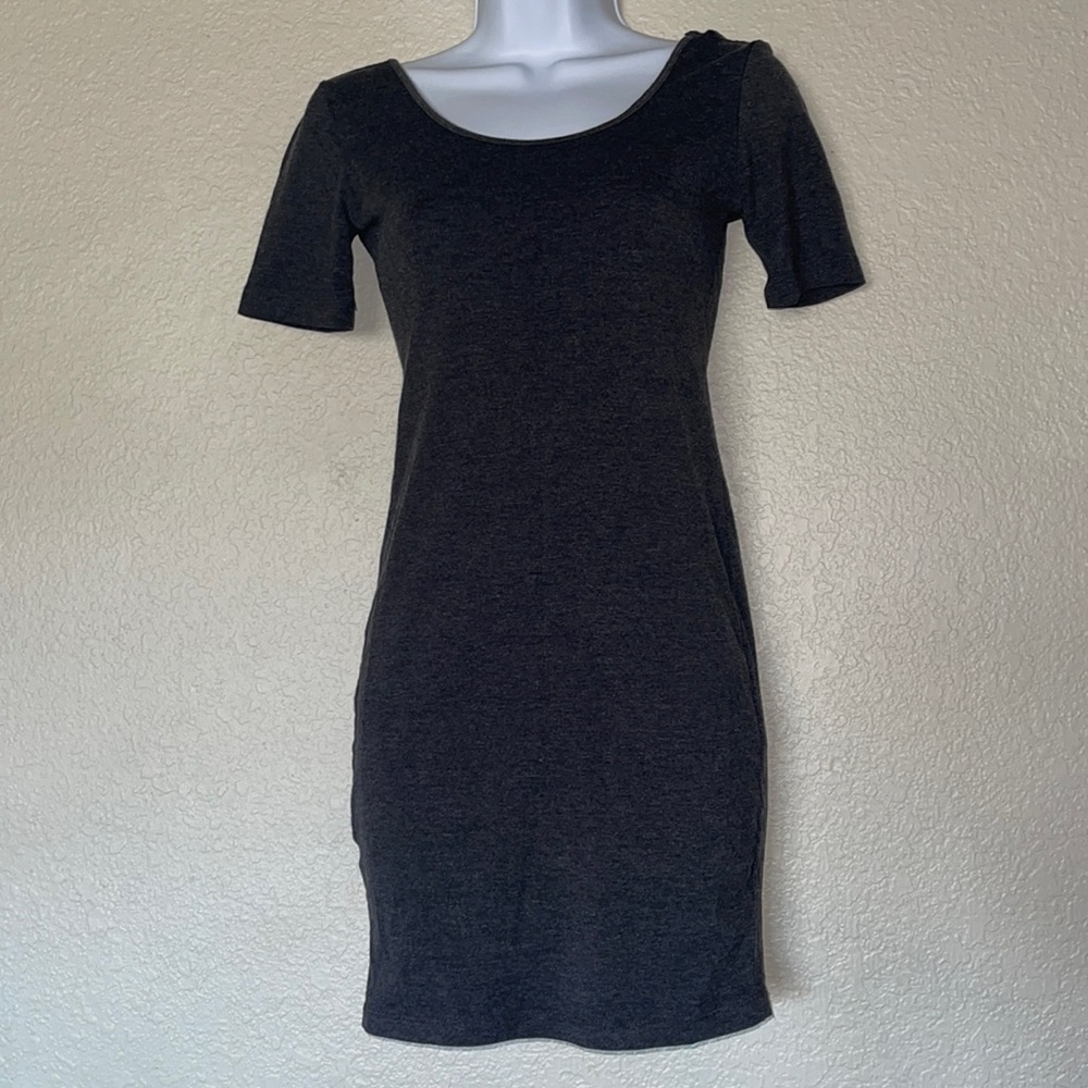 Grey bodycon dress